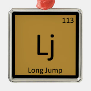 Lj - Langspur und Symbol für Feldchemie Silbernes Ornament