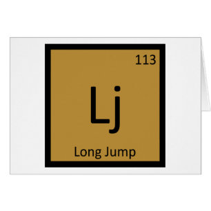 Lj - Weitsprung Leichtathletik Chemisches Symbol