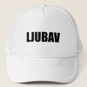 Ljubav Liebe auf Bosnisch Truckerkappe