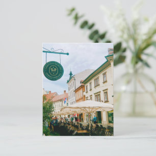 Ljubljana Cityscape Feiertagspostkarte