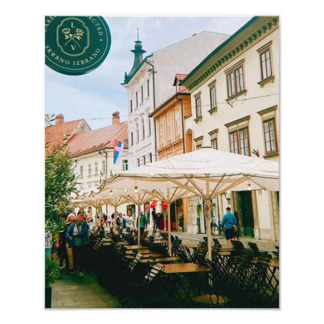 Ljubljana Cityscape Fotodruck (Vorne)