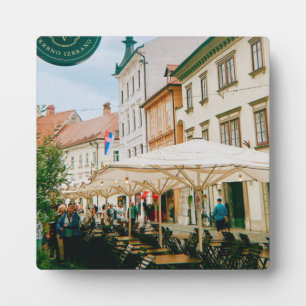 Ljubljana Cityscape Fotoplatte