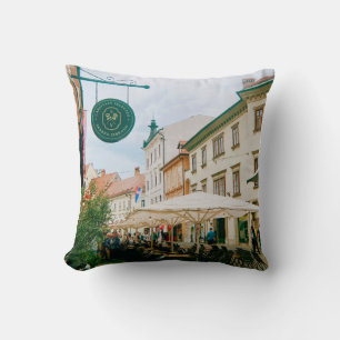 Ljubljana Cityscape Kissen