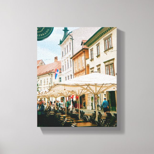 Ljubljana Cityscape Leinwanddruck (Vorderseite)