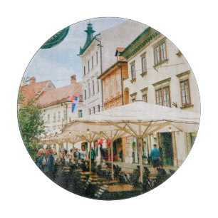 Ljubljana Cityscape Schneidebrett