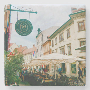 Ljubljana Cityscape Steinuntersetzer