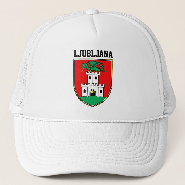 Ljubljana coat of arms - SLOVENIA Truckerkappe (Vorderseite)