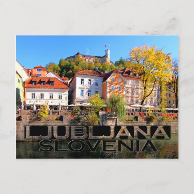 Ljubljana Postkarte (Vorderseite)