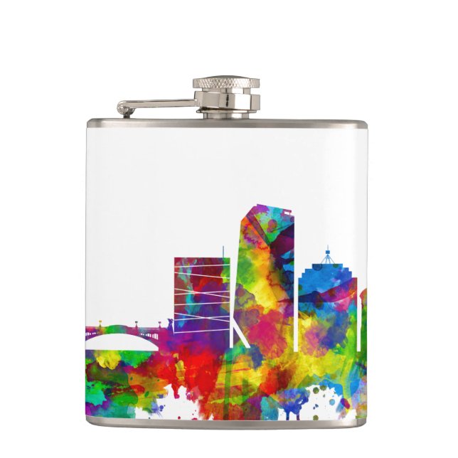 Ljubljana Skyline Flachmann (Vorderseite)