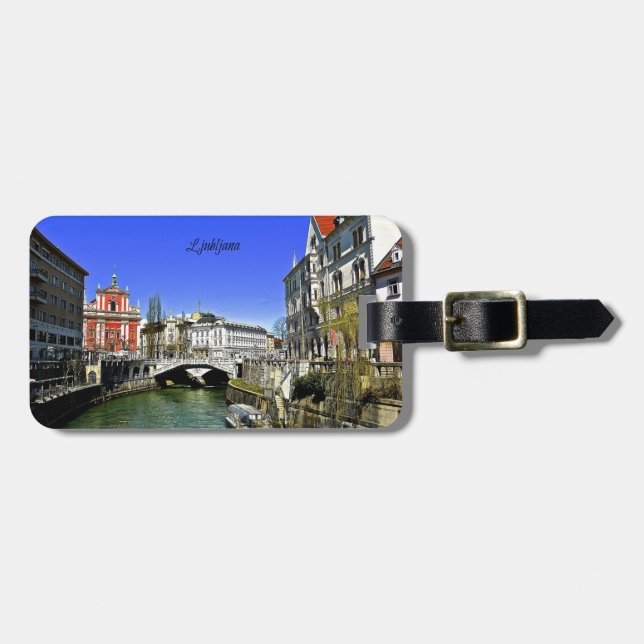 Ljubljana, Slowenien Gepäckanhänger (Vorderseite horizontal)