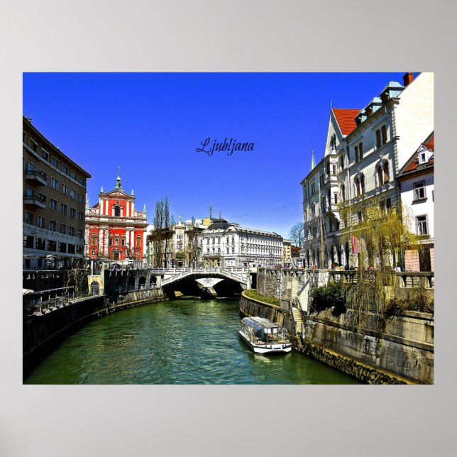 Ljubljana, Slowenien Poster (Vorne)