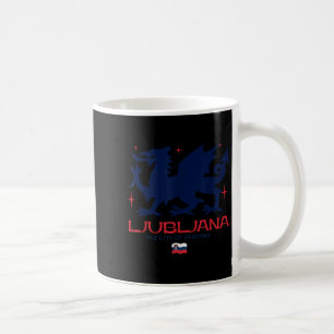 Ljubljana Slowenien Stadt der Drachen Patriotische Kaffeetasse