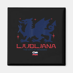 Ljubljana Slowenien Stadt der Drachen Patriotische Magnet