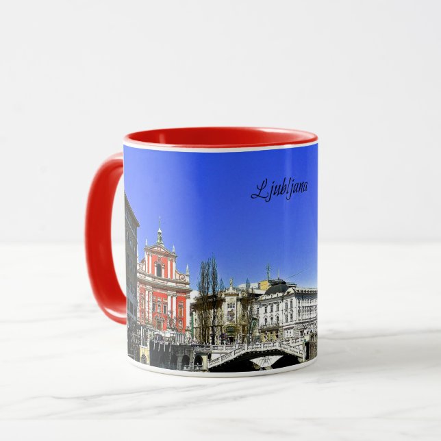 Ljubljana, Slowenien Tasse (Vorderseite Links)