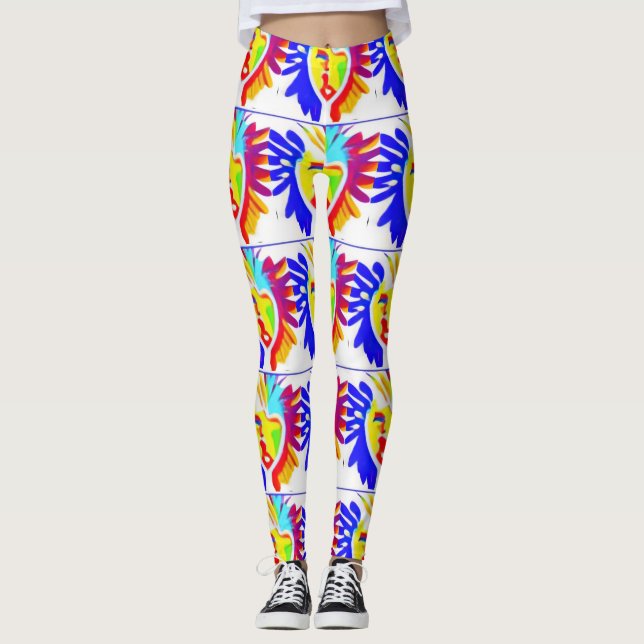 LK Carrelé Leggings Logo - Force et style au quoti (Devant)