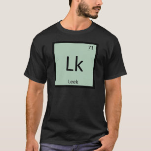 Lk - Chemie des Lauchs Periodensystem-Symbol T-Shirt