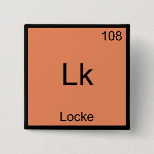 Lk - Locke Lustiges Element Chemie Symbol T-Shirt Button
