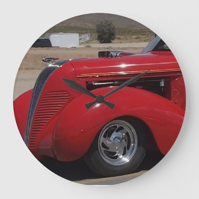 LKW 1937 des Hudsons Terraplane Große Wanduhr (Vorderseite)