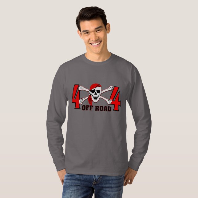 Lkw 4x4 Off Road Skull and Bones Mud Boggin T-Shirt (Vorne ganz)