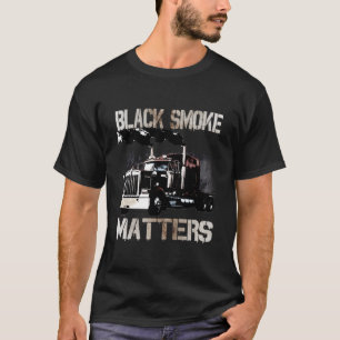 LKW-Anhänger 18 Radausbau auf der Rückseite T-Shirt