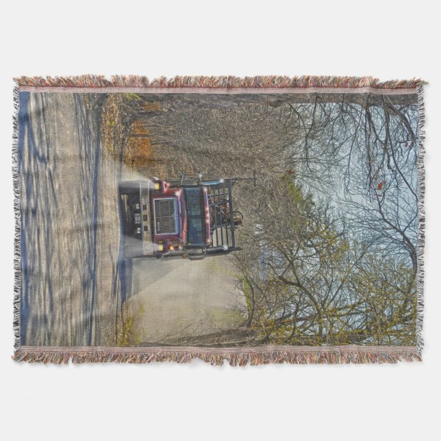 Lkw auf einer Landstraße Decke (Vorderseite)