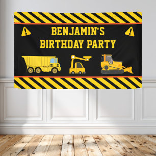 LKW-Bau-Geburtstagsbanner Banner
