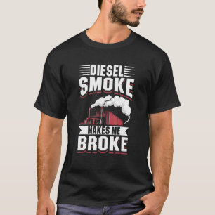 LKW-Besitzer Mechanischer Dieselrauch Rauch macht  T-Shirt