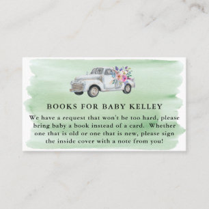 LKW & Blume: Bringen Sie eine Buchungskarte mit Visitenkarte