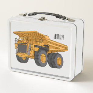 LKW-Cartoon-Illustration Metall Brotdose