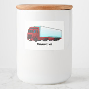 LKW-Darstellung Lebensmitteletikett