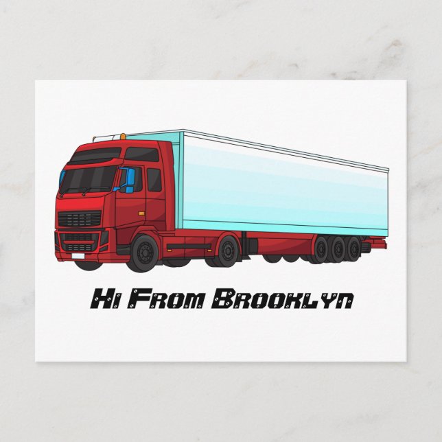 LKW-Darstellung Postkarte (Vorderseite)