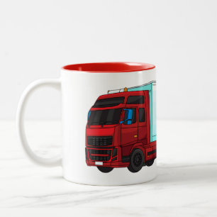 LKW-Darstellung Zweifarbige Tasse