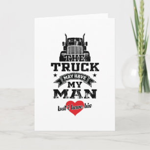 LKW Ehefrau LKW Fahrer Girl Truckers Liebe Geschen Karte