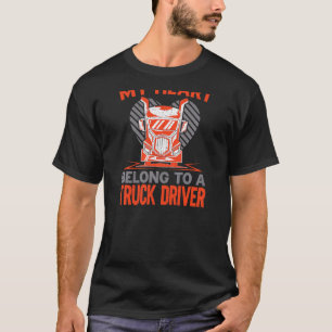 LKW-Ehefrau-LKW-Fahrer T-Shirt