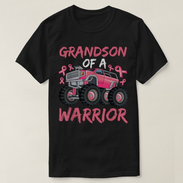 Lkw-Enkel eines Brustkrebses, rosa Rib T-Shirt (Design vorne)