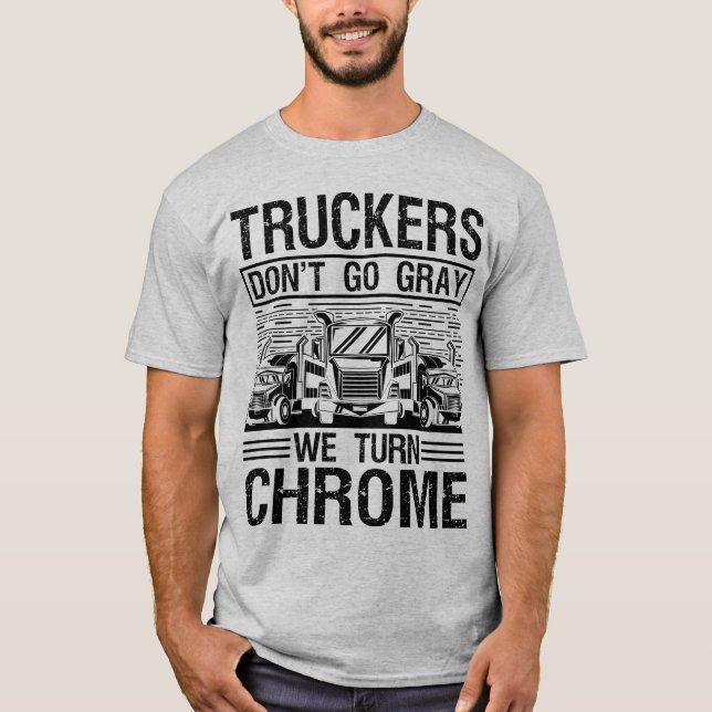 LKW-Fahrer 18 Roller Funny T-Shirt (Vorderseite)