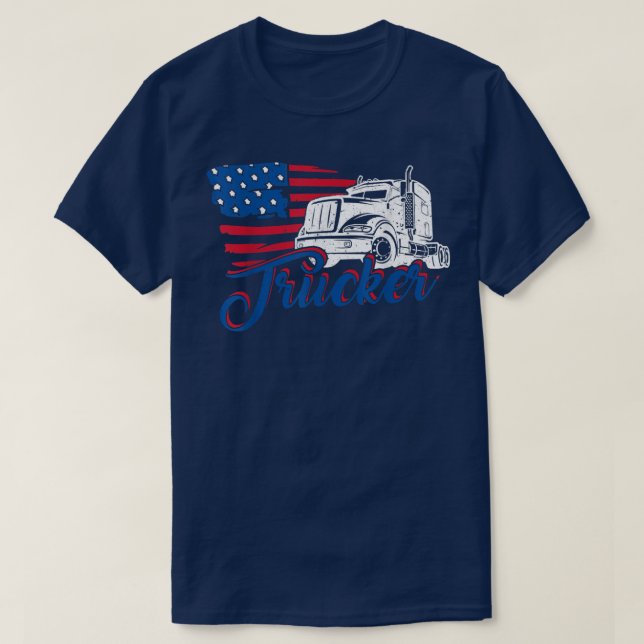 Lkw-Fahrer 2789 T-Shirt (Design vorne)