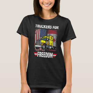 Lkw-Fahrer - Amerikanische Flagge Kanada Flaggenfr T-Shirt