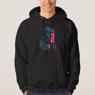 LKW-Fahrer Amerikanische große Sattelschlepper Die Hoodie