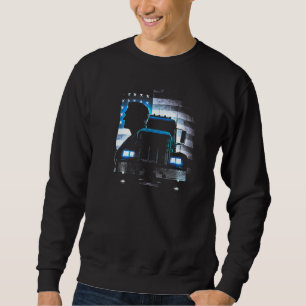 LKW-Fahrer Amerikanische große Sattelschlepper Die Sweatshirt