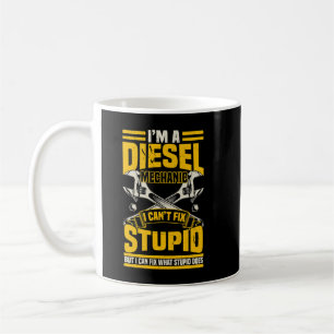 LKW-Fahrer Diesel-Mechaniker Ich kann Dummheit nic Kaffeetasse