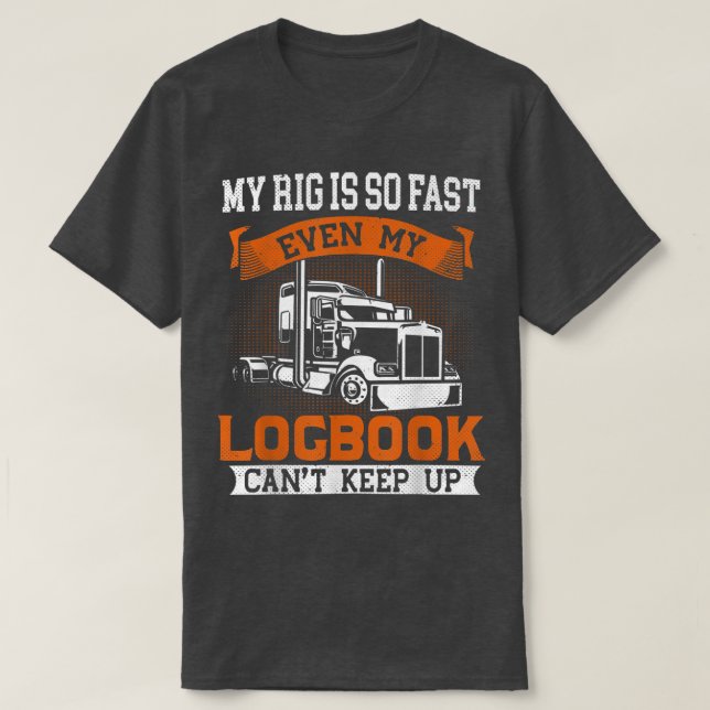 Lkw-Fahrer - Funny Big Trucker T-Shirt (Design vorne)