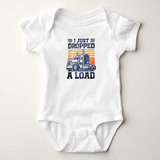 LKW-Fahrer Funny Equipment habe ich gerade einen L Baby Strampler (Vorderseite)