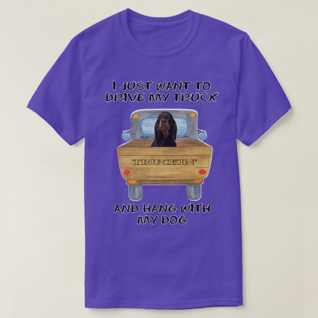 Lkw-Fahrer Gordon Setters T-Shirt (Design vorne)