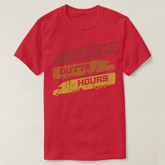 LKW-Fahrer - Große LKW-Klasse - Ausfahrt T-Shirt (Design vorne)