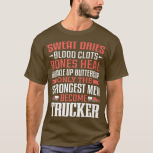 LKW-Fahrer Große Männer werden Lastkraftwagen T-Shirt