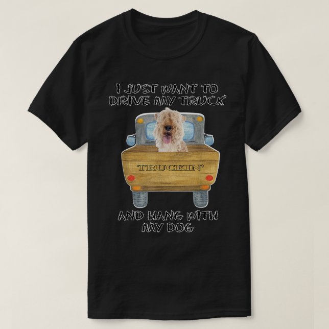LKW-Fahrer Hund Lakeland Terrier 2803 T-Shirt (Design vorne)
