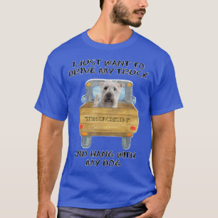 Lkw-Fahrer Hunde weich überzogene Radscheibe T-Shirt