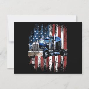 LKW-Fahrer LKW-Fahrer Gi Postkarte