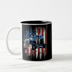 LKW-Fahrer LKW-Fahrer Gi Zweifarbige Tasse